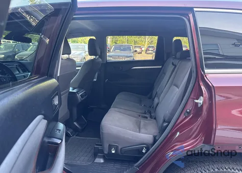 2017 Toyota Highlander Le/Le Plus from USA, damaged, VIN 5TDBZRFH9HS475719